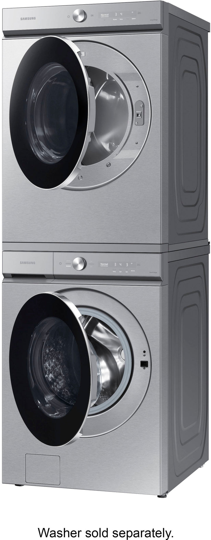 Samsung - Bespoke 7.6 cu. ft. Ultra Capacity Electric Dryer with AI Optimal Dry and Super Speed Dry - Silver steel_9
