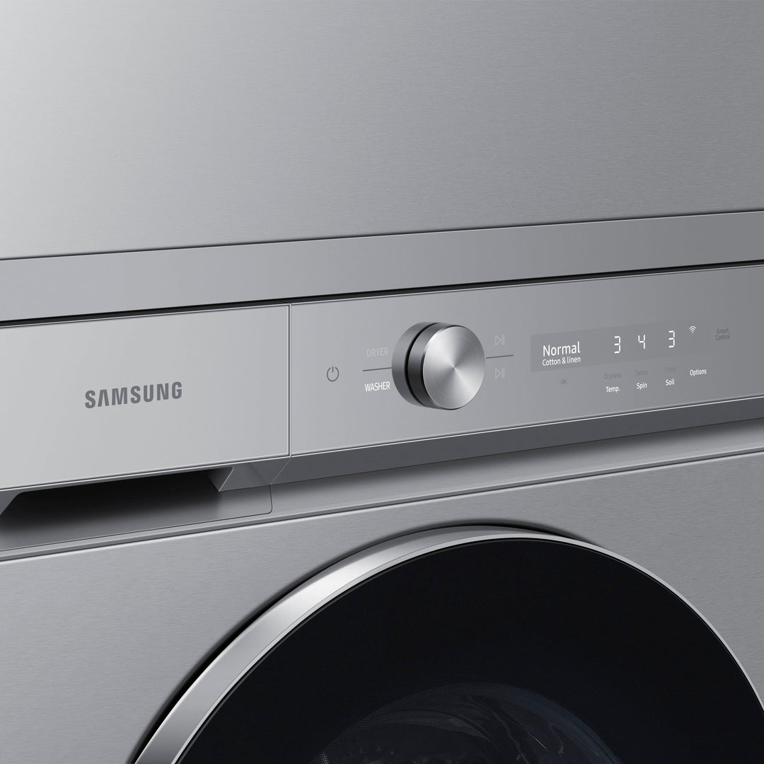 Samsung - Bespoke 7.6 cu. ft. Ultra Capacity Electric Dryer with AI Optimal Dry and Super Speed Dry - Silver steel_8