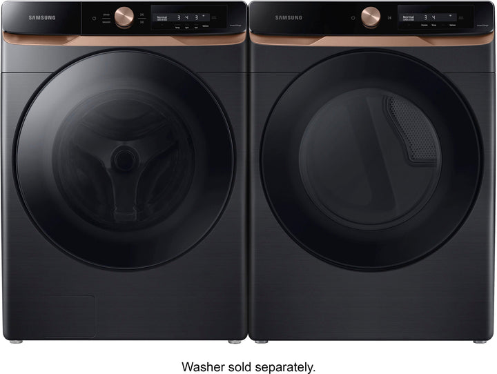 Samsung - 4.6 cu. ft. Large Capacity AI Smart Dial Front Load Washer with Auto Dispense and Super Speed Wash - Brushed black_7