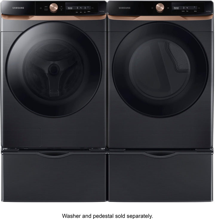 Samsung - 4.6 cu. ft. Large Capacity AI Smart Dial Front Load Washer with Auto Dispense and Super Speed Wash - Brushed black_5