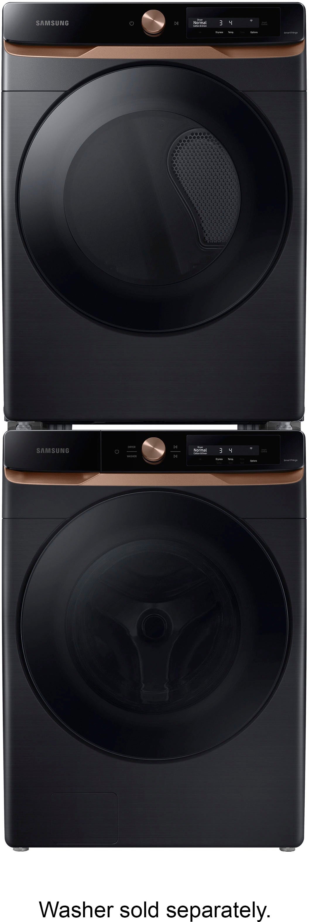 Samsung - 4.6 cu. ft. Large Capacity AI Smart Dial Front Load Washer with Auto Dispense and Super Speed Wash - Brushed black_4