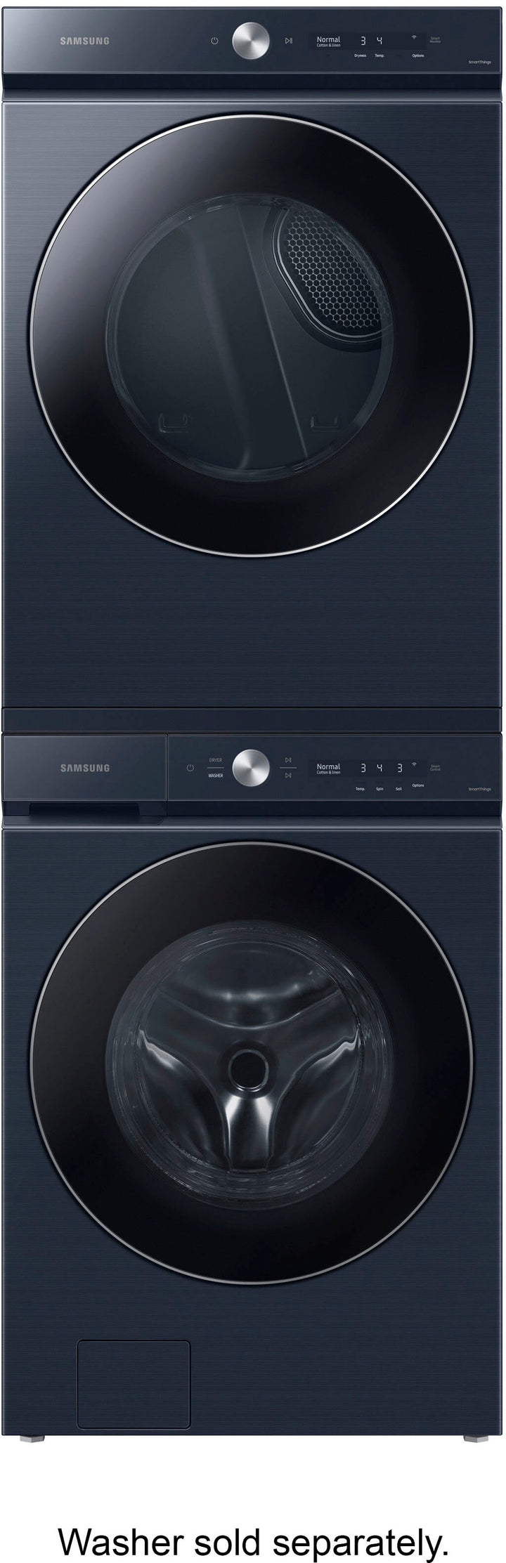 Samsung - Bespoke 7.6 cu. ft. Ultra Capacity Gas Dryer with AI Optimal Dry and Super Speed Dry - Brushed navy_10