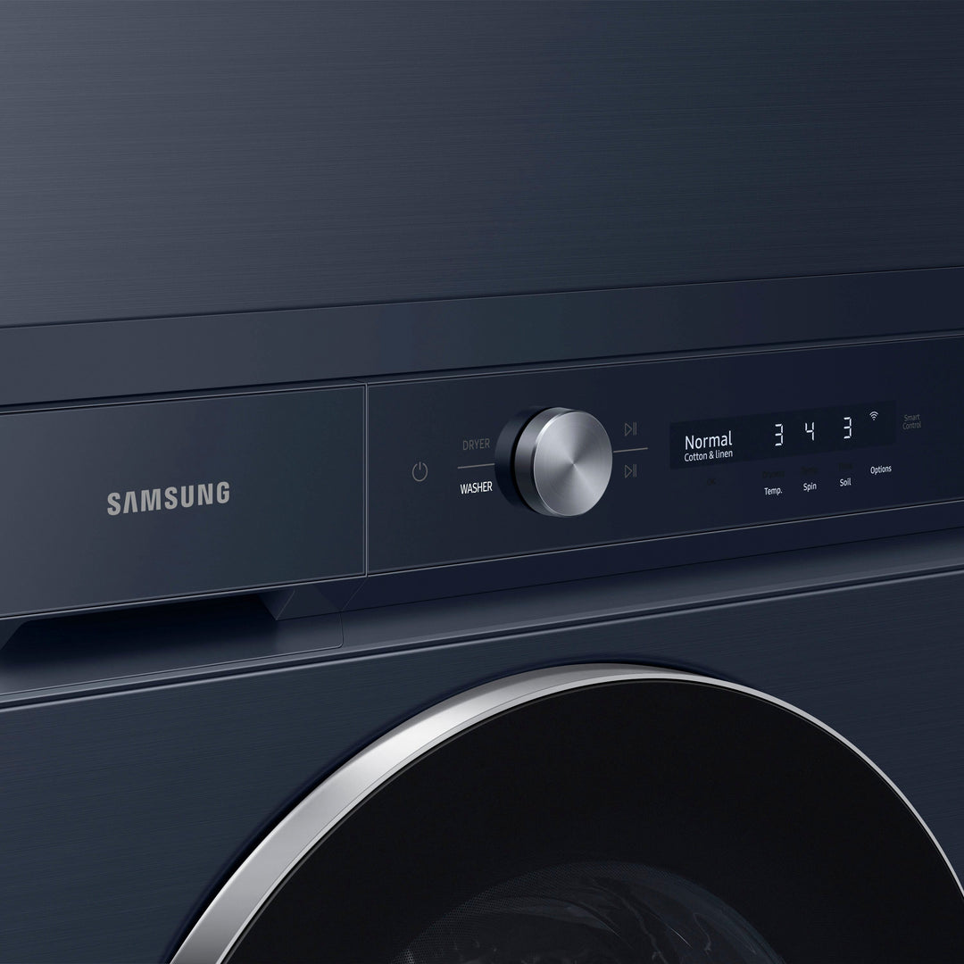 Samsung - Bespoke 7.6 cu. ft. Ultra Capacity Gas Dryer with AI Optimal Dry and Super Speed Dry - Brushed navy_9