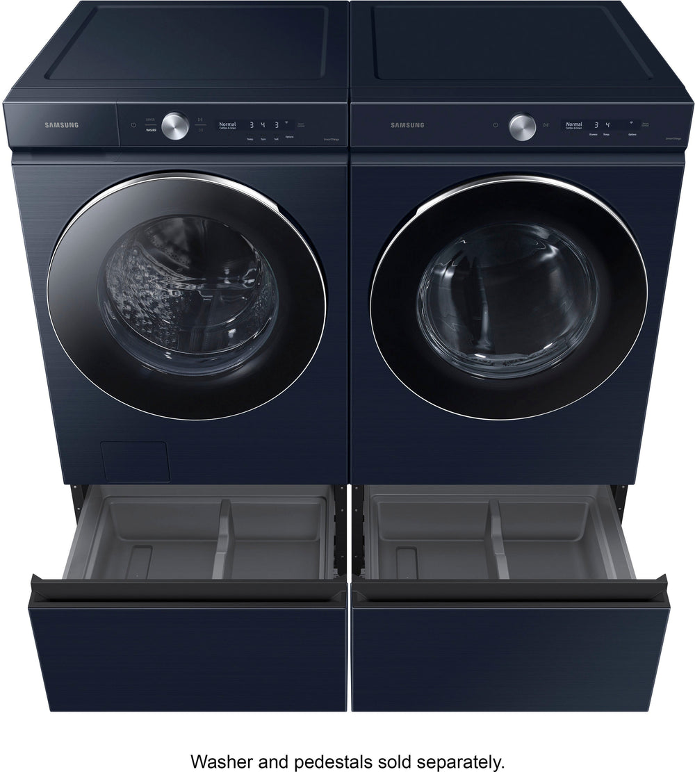 Samsung - Bespoke 7.6 cu. ft. Ultra Capacity Gas Dryer with AI Optimal Dry and Super Speed Dry - Brushed navy_1