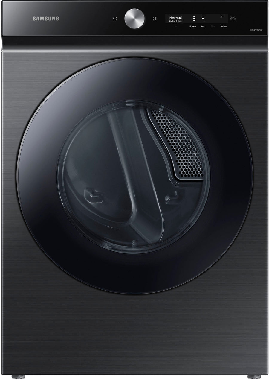 Samsung - Bespoke 7.6 cu. ft. Ultra Capacity Electric Dryer with Super Speed Dry and AI Smart Dial - Brushed black_0