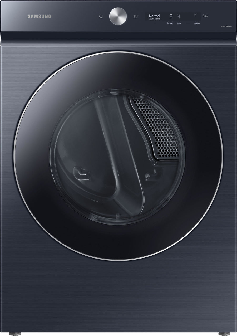 Samsung - Bespoke 7.6 cu. ft. Ultra Capacity Electric Dryer with AI Optimal Dry and Super Speed Dry - Brushed navy_0