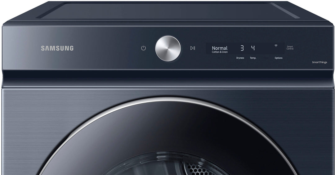 Samsung - Bespoke 7.6 cu. ft. Ultra Capacity Electric Dryer with AI Optimal Dry and Super Speed Dry - Brushed navy_4