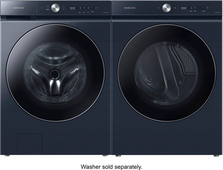 Samsung - Bespoke 7.6 cu. ft. Ultra Capacity Electric Dryer with AI Optimal Dry and Super Speed Dry - Brushed navy_12