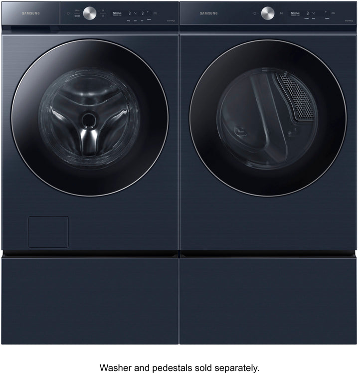 Samsung - Bespoke 7.6 cu. ft. Ultra Capacity Electric Dryer with AI Optimal Dry and Super Speed Dry - Brushed navy_11