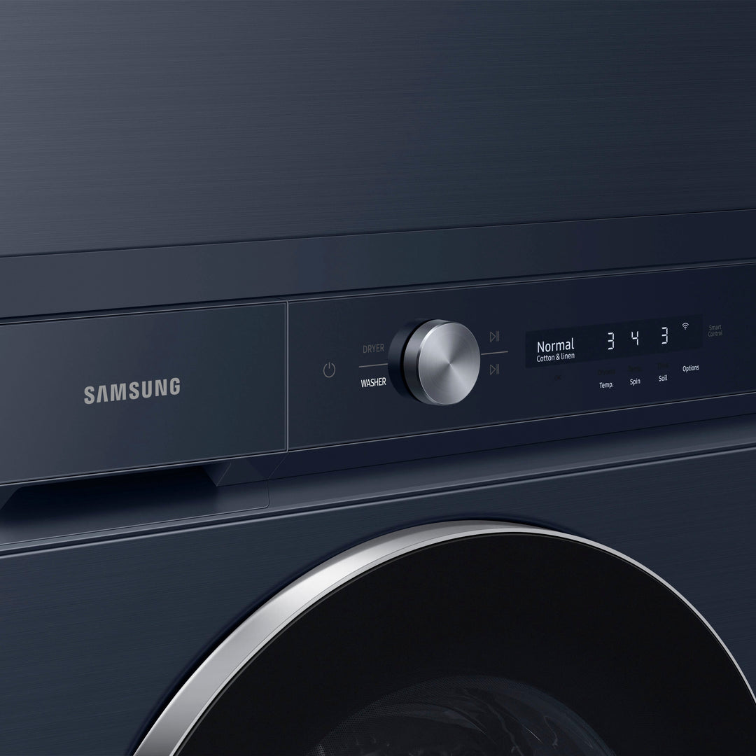 Samsung - Bespoke 7.6 cu. ft. Ultra Capacity Electric Dryer with AI Optimal Dry and Super Speed Dry - Brushed navy_9
