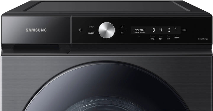 Samsung - Bespoke 5.3 cu. ft. Ultra Capacity Front Load Washer with Super Speed Wash and AI Smart Dial - Brushed black_3