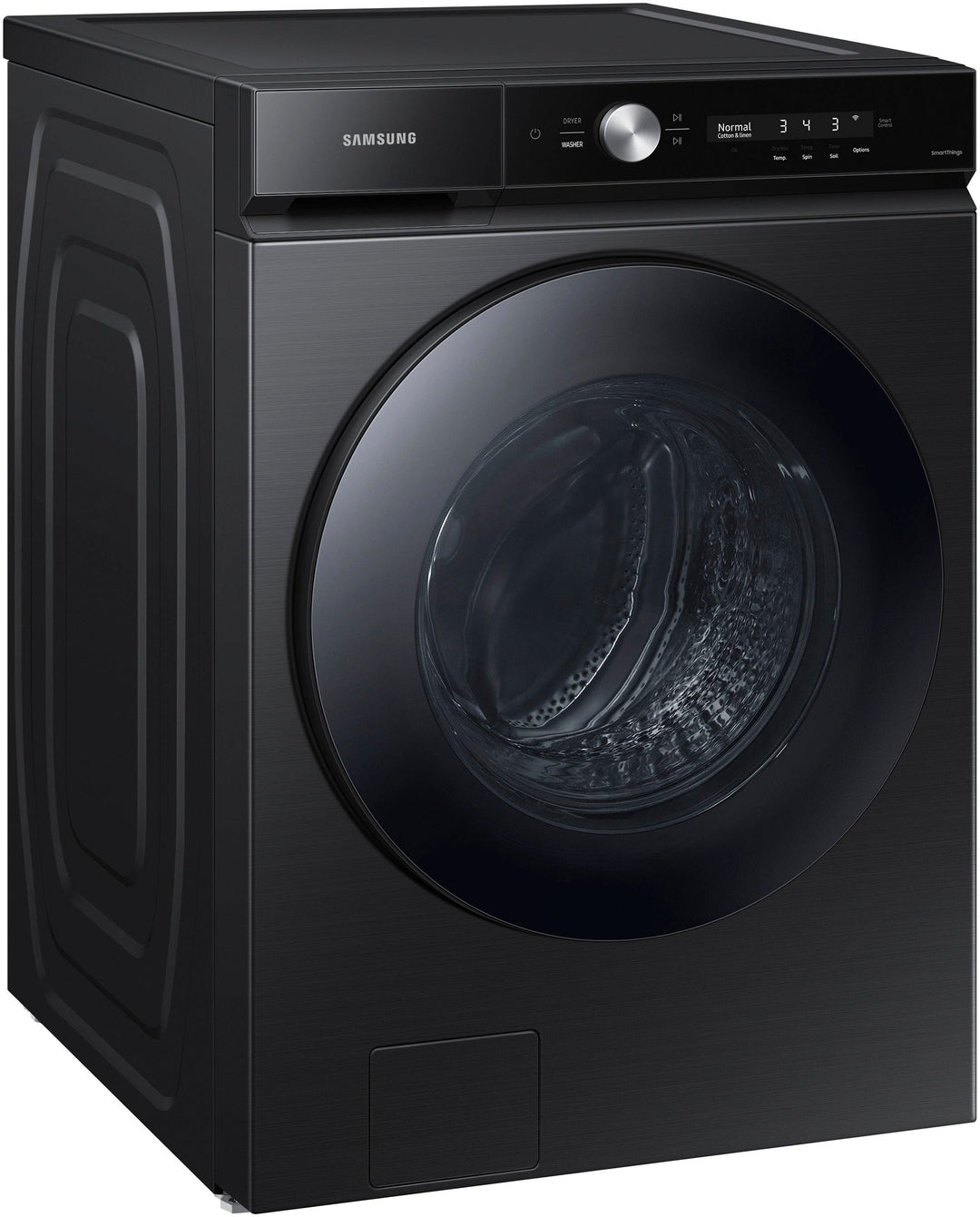 Samsung - Bespoke 5.3 cu. ft. Ultra Capacity Front Load Washer with Super Speed Wash and AI Smart Dial - Brushed black_4