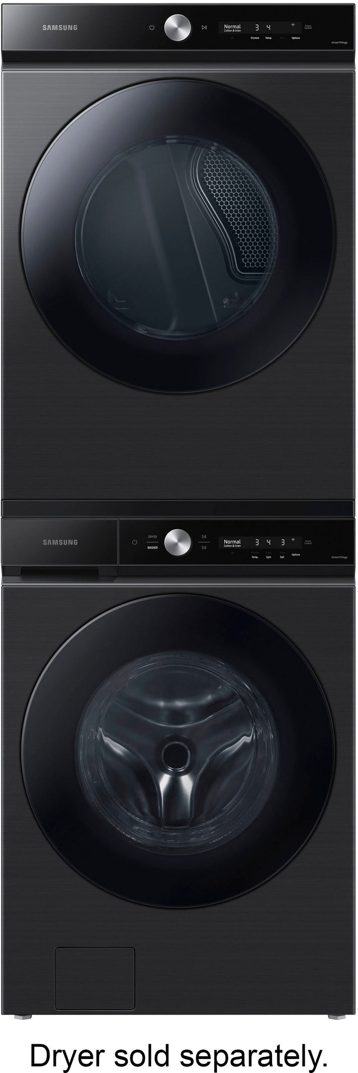 Samsung - Bespoke 5.3 cu. ft. Ultra Capacity Front Load Washer with Super Speed Wash and AI Smart Dial - Brushed black_10