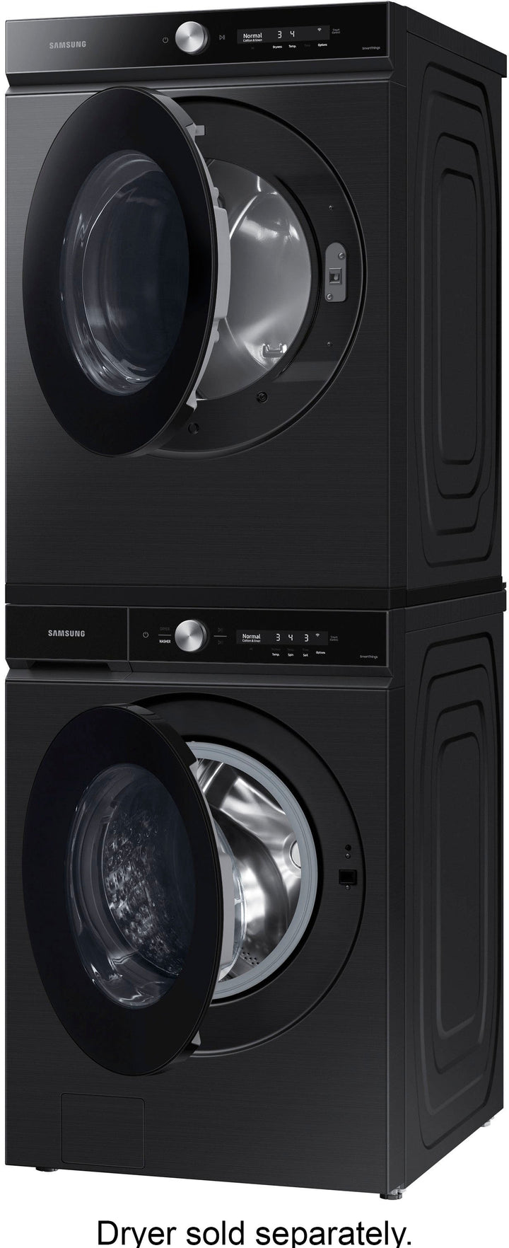 Samsung - Bespoke 5.3 cu. ft. Ultra Capacity Front Load Washer with Super Speed Wash and AI Smart Dial - Brushed black_9