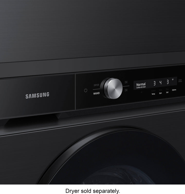 Samsung - Bespoke 5.3 cu. ft. Ultra Capacity Front Load Washer with Super Speed Wash and AI Smart Dial - Brushed black_8