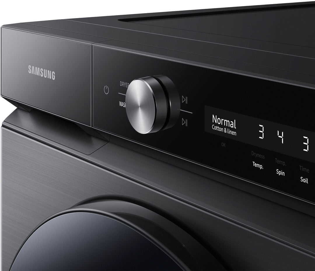 Samsung - Bespoke 5.3 cu. ft. Ultra Capacity Front Load Washer with Super Speed Wash and AI Smart Dial - Brushed black_7
