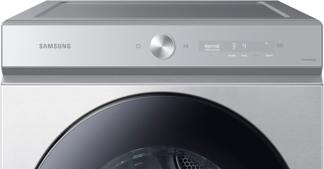 Samsung - Bespoke 7.6 cu. ft. Ultra Capacity Gas Dryer with Super Speed Dry and AI Smart Dial - Silver steel_2