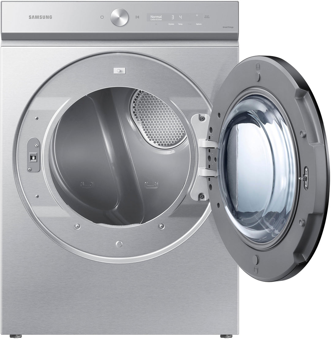 Samsung - Bespoke 7.6 cu. ft. Ultra Capacity Gas Dryer with Super Speed Dry and AI Smart Dial - Silver steel_10