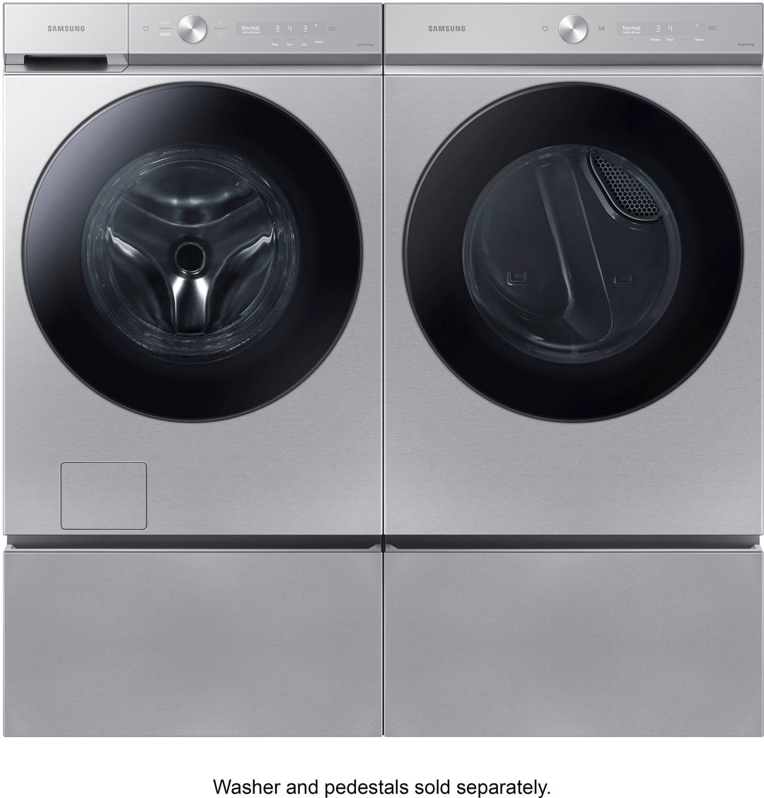 Samsung - Bespoke 7.6 cu. ft. Ultra Capacity Gas Dryer with Super Speed Dry and AI Smart Dial - Silver steel_9