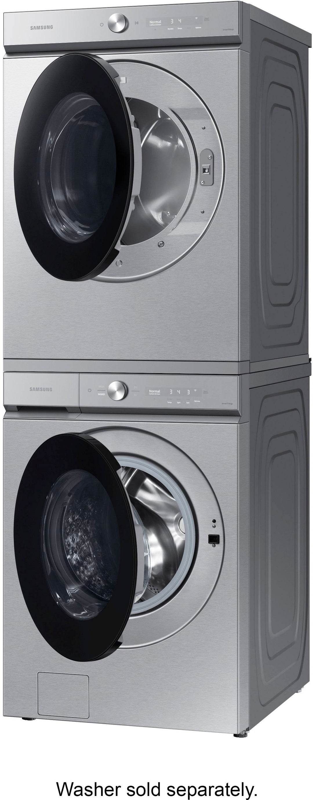 Samsung - Bespoke 7.6 cu. ft. Ultra Capacity Gas Dryer with Super Speed Dry and AI Smart Dial - Silver steel_6