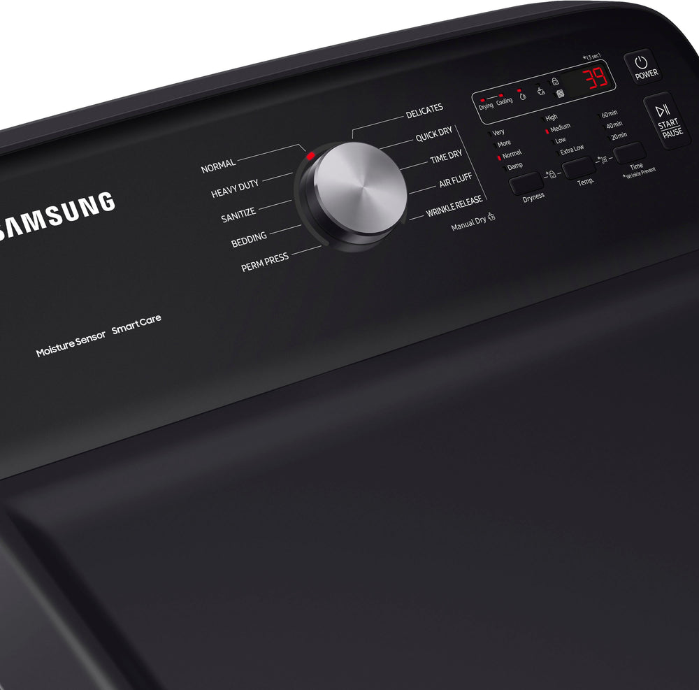 Samsung - 7.4 cu. ft. Gas Dryer with Sensor Dry - Brushed black_1
