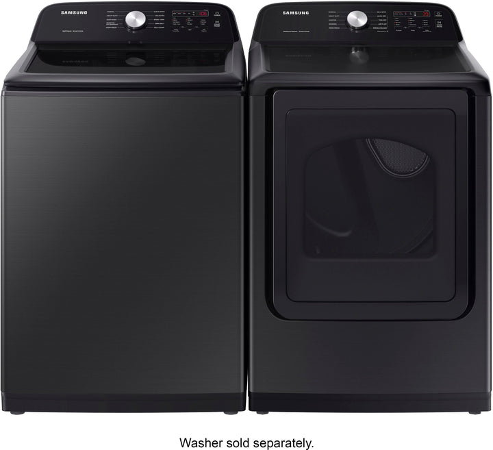 Samsung - 7.4 cu. ft. Gas Dryer with Sensor Dry - Brushed black_2