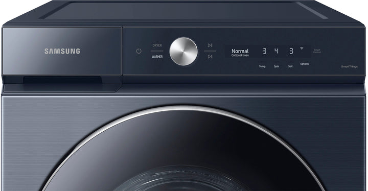 Samsung - Bespoke 5.3 cu. ft. Ultra Capacity Front Load Washer with AI OptiWash and Auto Dispense - Brushed navy_3