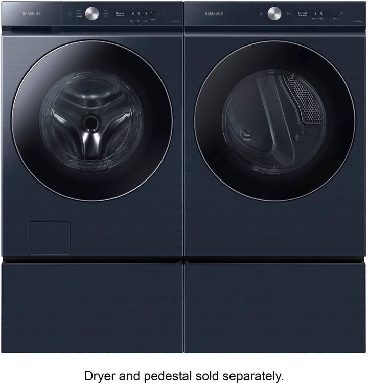 Samsung - Bespoke 5.3 cu. ft. Ultra Capacity Front Load Washer with AI OptiWash and Auto Dispense - Brushed navy_10