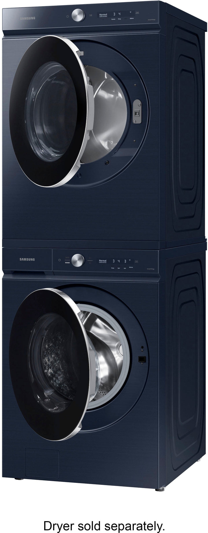 Samsung - Bespoke 5.3 cu. ft. Ultra Capacity Front Load Washer with AI OptiWash and Auto Dispense - Brushed navy_9