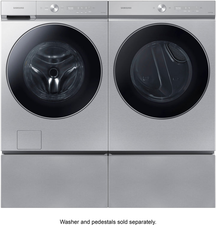 Samsung - Bespoke 7.6 cu. ft. Ultra Capacity Gas Dryer with AI Optimal Dry and Super Speed Dry - Silver steel_10