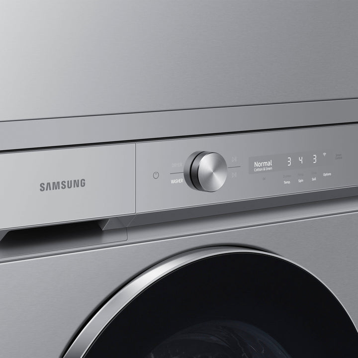 Samsung - Bespoke 7.6 cu. ft. Ultra Capacity Gas Dryer with AI Optimal Dry and Super Speed Dry - Silver steel_9