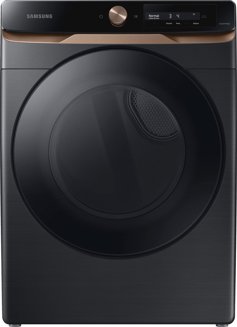Samsung - 7.5 cu. ft. AI Smart Dial Gas Dryer with Super Speed Dry and MultiControl™ - Brushed black_0