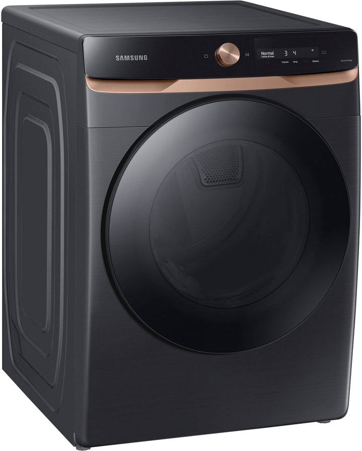 Samsung - 7.5 cu. ft. AI Smart Dial Electric Dryer with Super Speed Dry and MultiControl™ - Brushed black_3