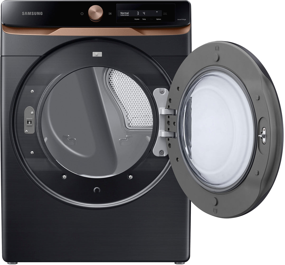 Samsung - 7.5 cu. ft. AI Smart Dial Electric Dryer with Super Speed Dry and MultiControl™ - Brushed black_10