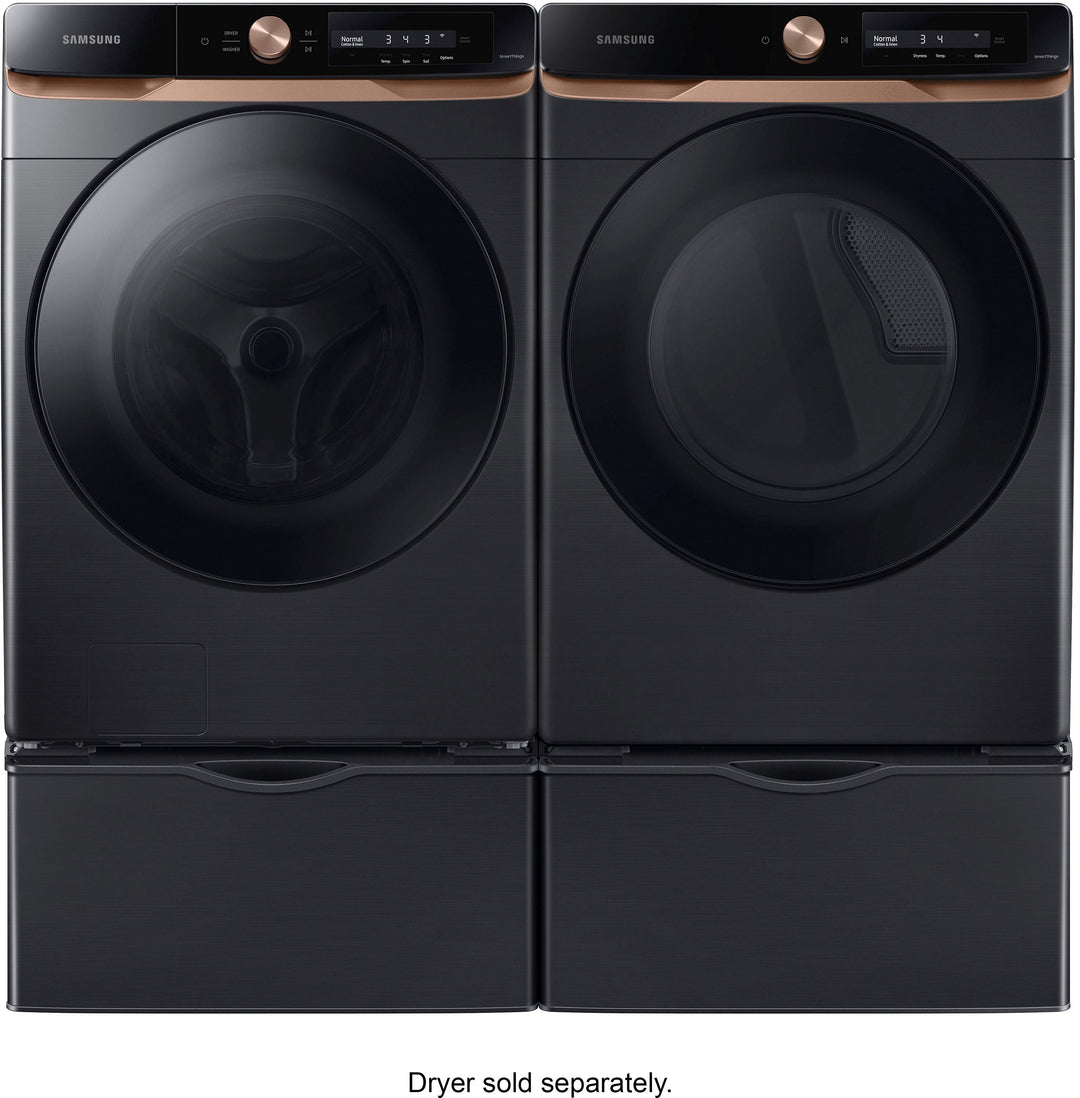 Samsung - 7.5 cu. ft. AI Smart Dial Electric Dryer with Super Speed Dry and MultiControl™ - Brushed black_9