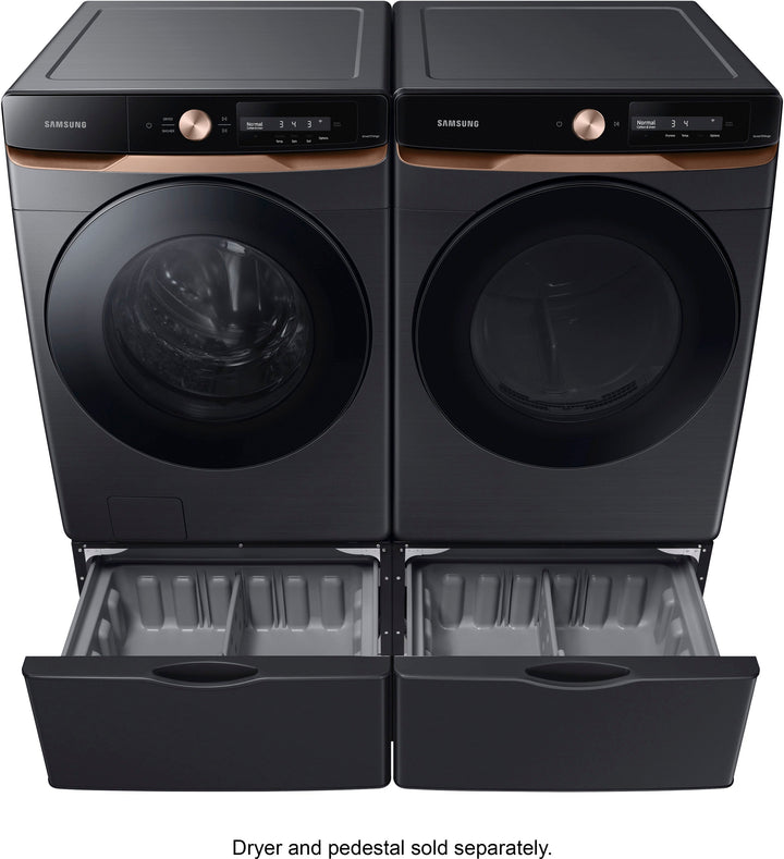 Samsung - 7.5 cu. ft. AI Smart Dial Electric Dryer with Super Speed Dry and MultiControl™ - Brushed black_6