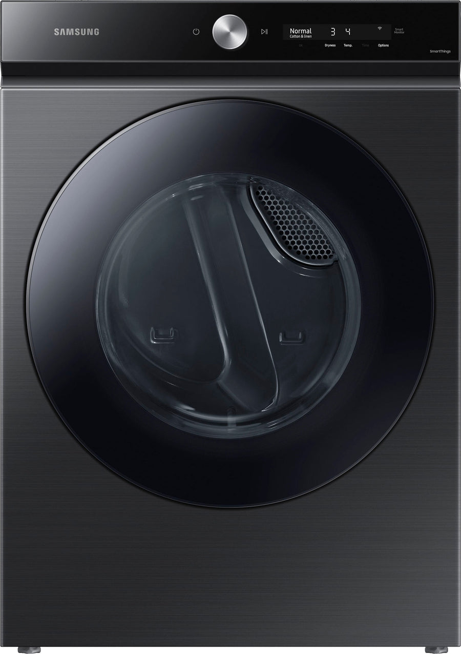 Samsung - Bespoke 7.6 cu. ft. Ultra Capacity Gas Dryer with Super Speed Dry and AI Smart Dial - Brushed black_0