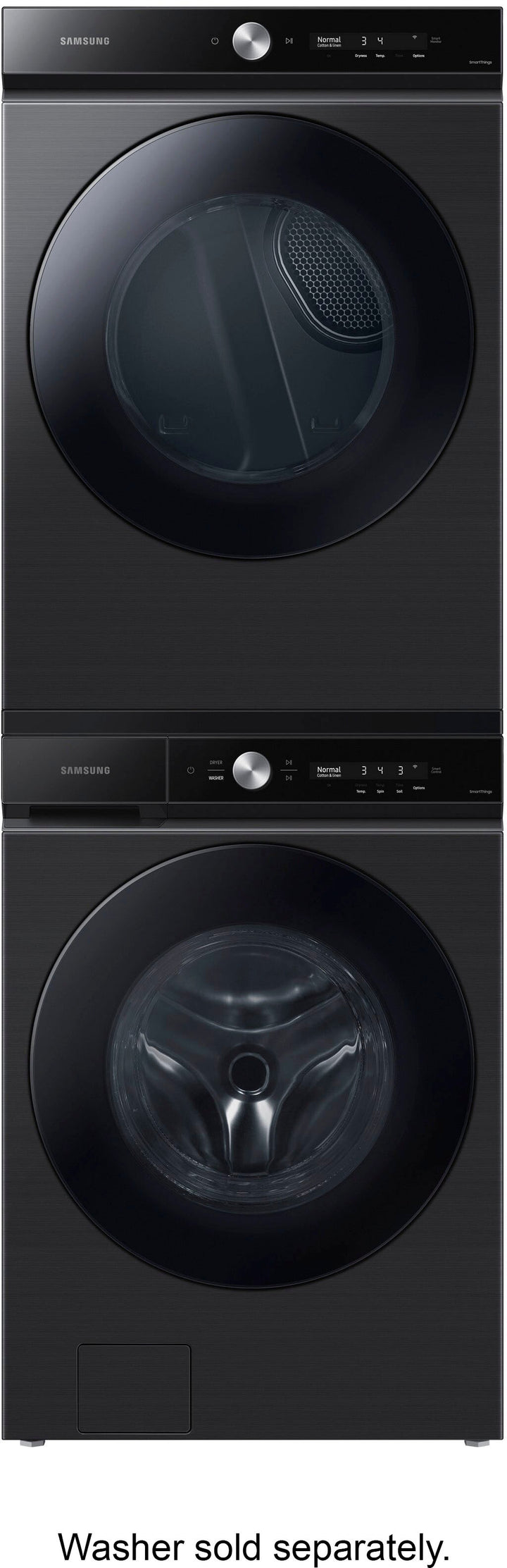 Samsung - Bespoke 7.6 cu. ft. Ultra Capacity Gas Dryer with Super Speed Dry and AI Smart Dial - Brushed black_10