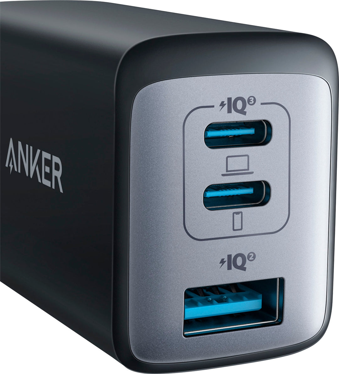 Anker - 735 65W 3 Port USB Foldable Wall Charger - Black_3