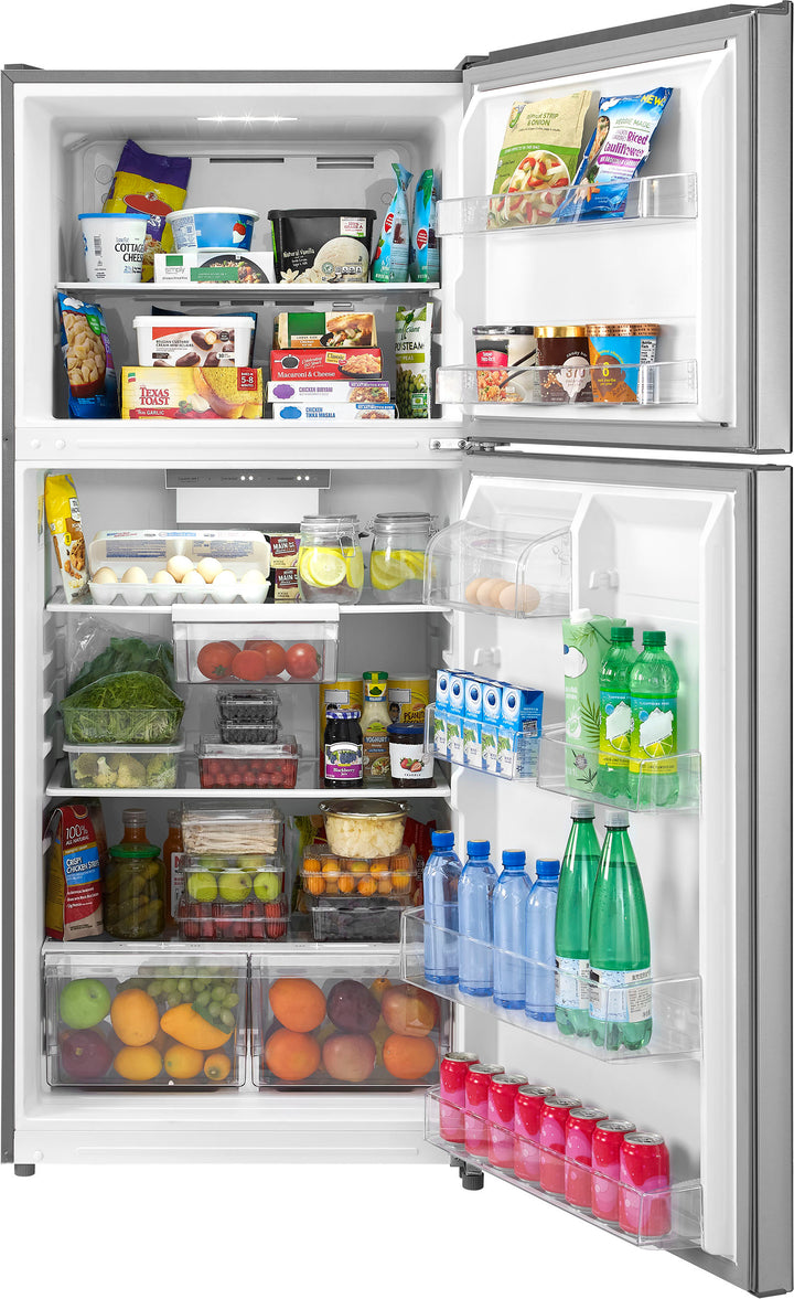 Insignia™ - 20.5 Cu. Ft. Top-Freezer Refrigerator - Stainless steel_5