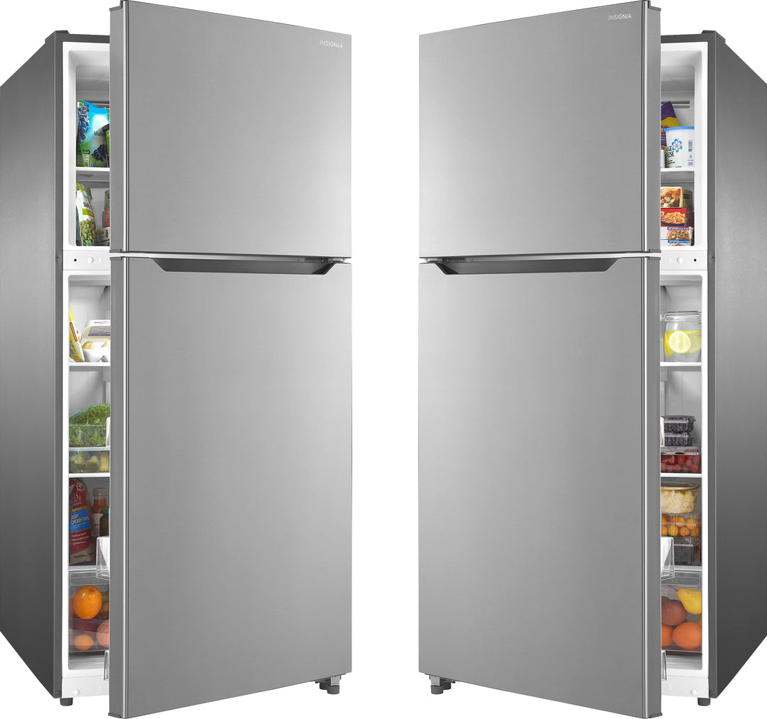 Insignia™ - 20.5 Cu. Ft. Top-Freezer Refrigerator - Stainless steel_3