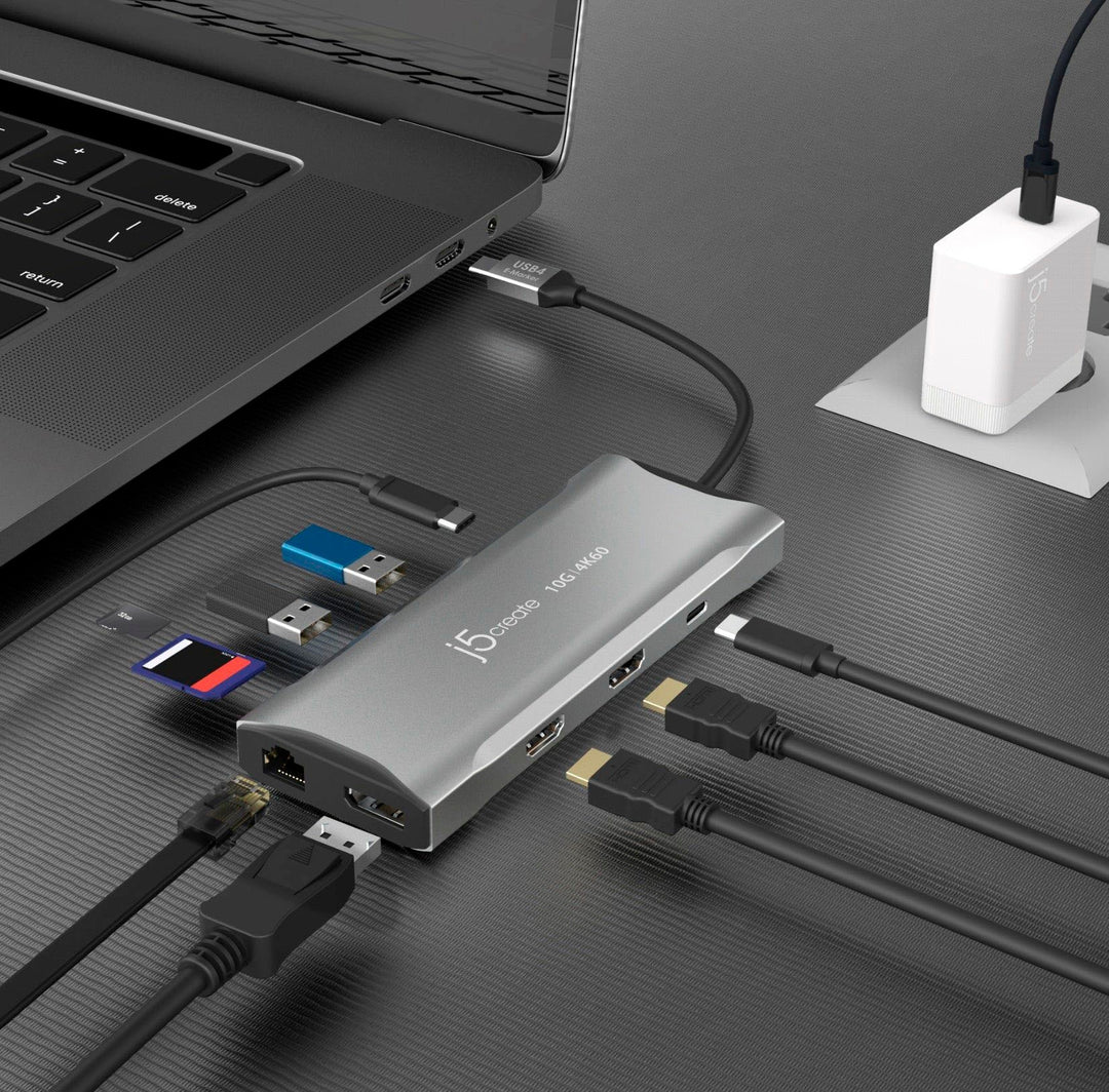 j5create - 4K60 Elite USB-C Triple-Monitor 10Gbps Mini Dock_3