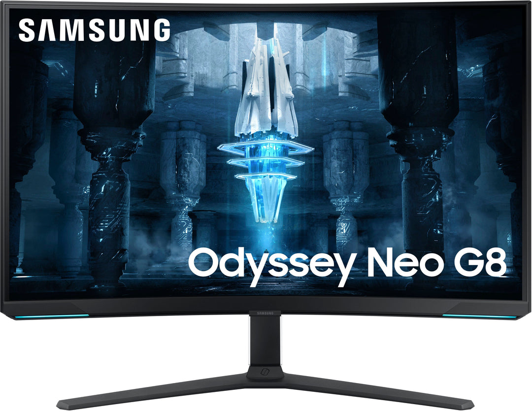 Samsung - Odyssey Neo G8 32" Mini LED Curved 4K UHD 240Hz 1ms FreeSync Premium Pro Gaming Monitor - White_0