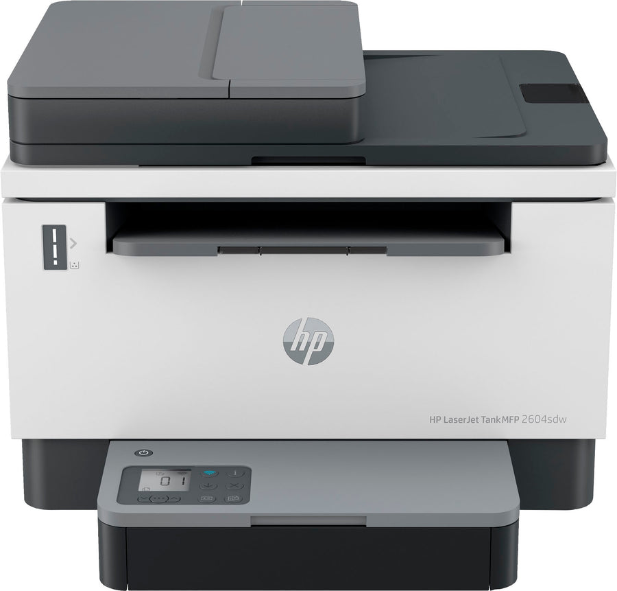 HP - LaserJet Tank 2604sdw Wireless Black-and-White All-In-One Laser Printer preloaded with up to 2 years of toner - White_0