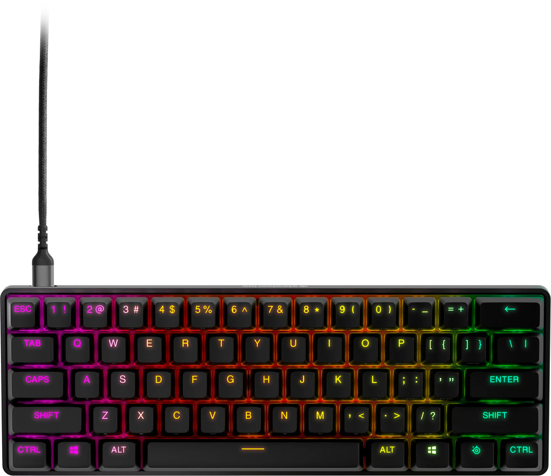 SteelSeries - Apex Pro Mini 60% Wired Mechanical OmniPoint Adjustable Actuation Switch Gaming Keyboard with RGB Backlighting - Black_0