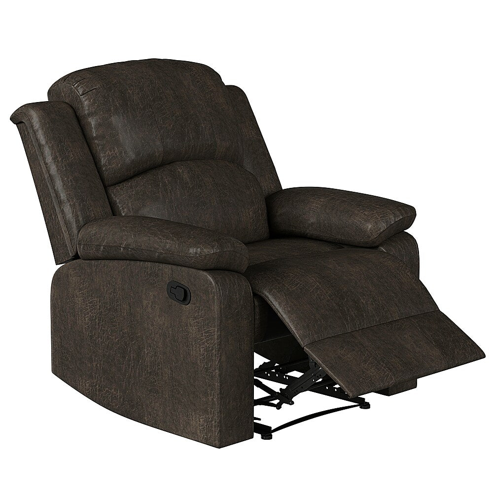 Relax A Lounger - Dorian Recliner in Faux Leather - Dark Brown_8