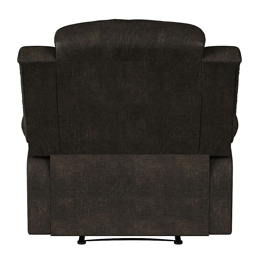 Relax A Lounger - Dorian Recliner in Faux Leather - Dark Brown_5