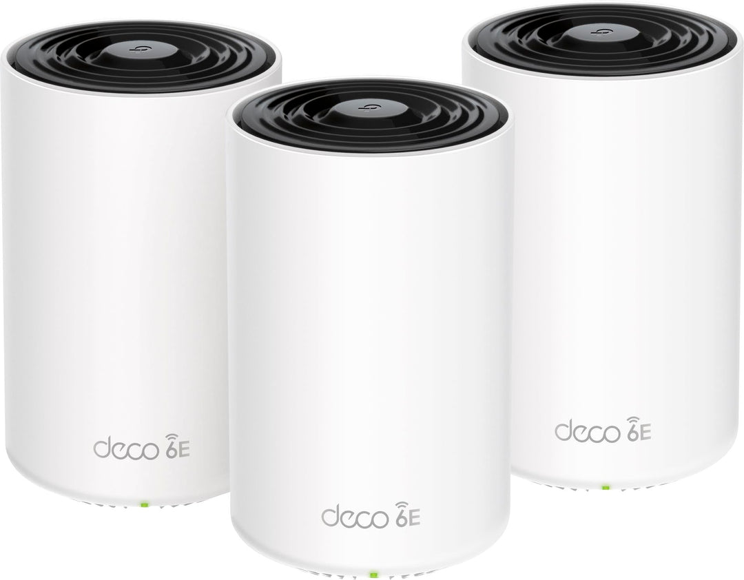 TP-Link - Deco XE75 Pro AXE5400 Tri-Band Wi-Fi 6E Whole Home Mesh System (3-Pack) - White_0