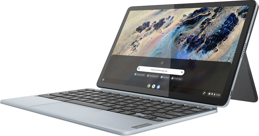 Lenovo - IdeaPad Duet 3 Chromebook - 11.0" (2000x1200) Touch 2-in-1 Tablet - Snapdragon 7cG2 - 4G RAM - 128G eMMC - with Keyboard - Misty Blue_0