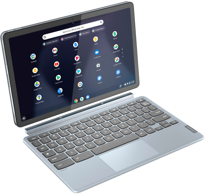Lenovo - IdeaPad Duet 3 Chromebook - 11.0" (2000x1200) Touch 2-in-1 Tablet - Snapdragon 7cG2 - 4G RAM - 128G eMMC - with Keyboard - Misty Blue_11